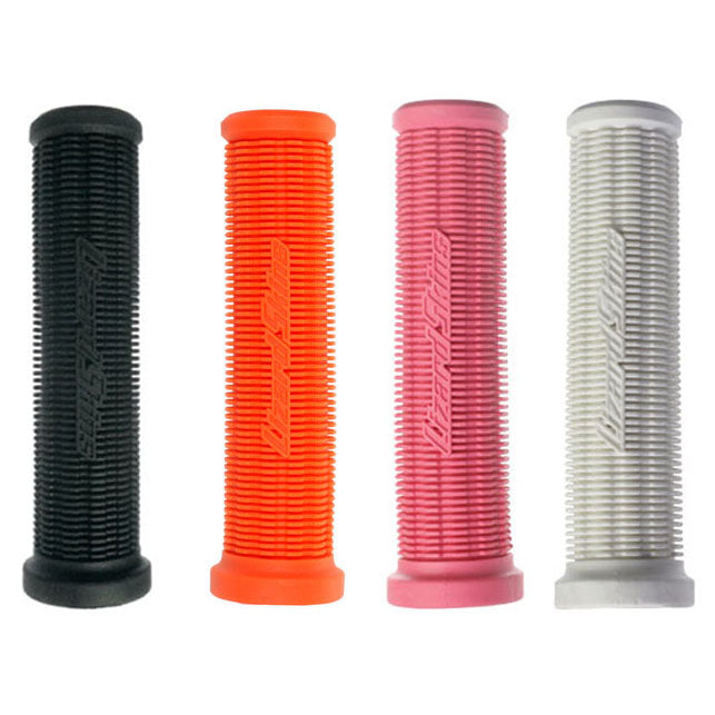 130 mm Charger Grips for Bikes & Scooters, featuring a close-up of the unique, soft yet durable patterned design, enhancing both comfort and style for handlebars on bicycles and pro-style kick scooters.