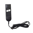 OKIN 2-Button Remote Hand Control Pendant for Lift Chair Power Recliners (1.11.000.186.30 / 1.11.000.249.30) with a coiled cord and 5-pin round plug connector, suitable for various lift chair models.