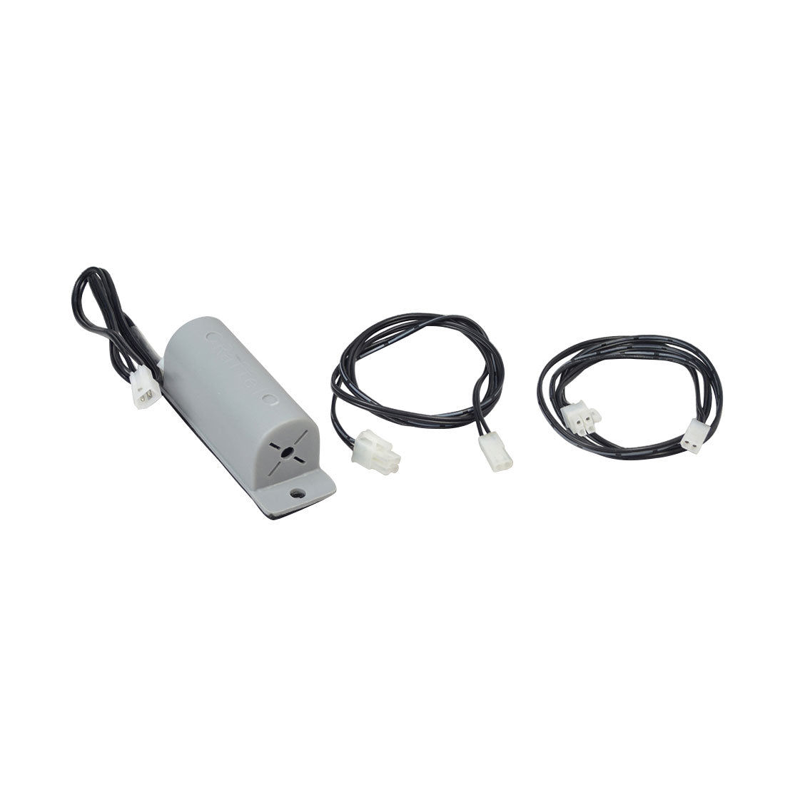 Electric Vibrator Massage Motor with 48 Cord for Pride Lift Chairs (HMGMASG1005) showing a grey box with black cables and white connectors, designed for internal installation in lift chairs.