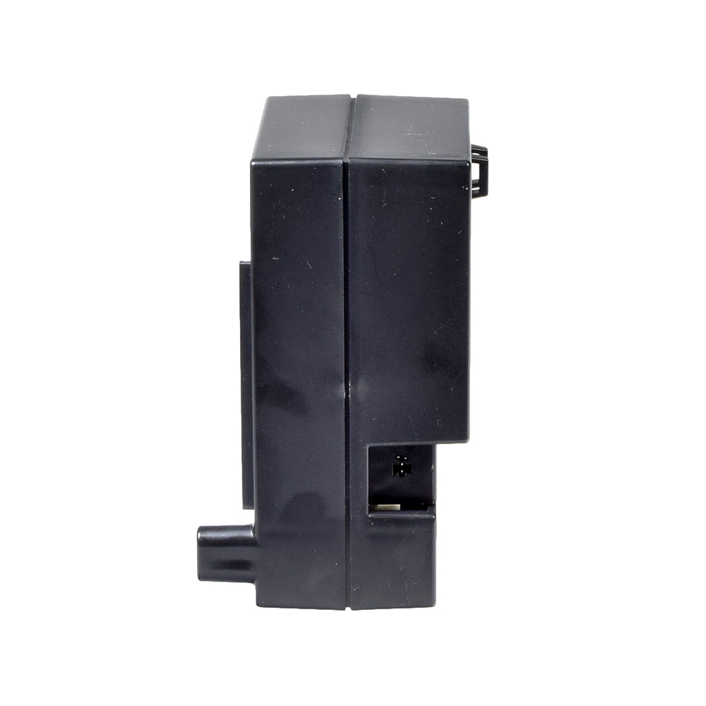 Motor Control Box for Dual Infinite Motor Pride Lift Chairs (ELEASMB3444) - black rectangular unit with a central hole, designed as an original replacement part for specific Pride lift chair models.