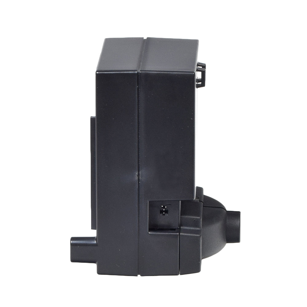 Low Voltage Motor Control Box for Heat & Massage Infinite Motor Pride Lift Chairs (ELEASMB3616) featuring a black box with a black handle, designed for specific Pride lift chair models.