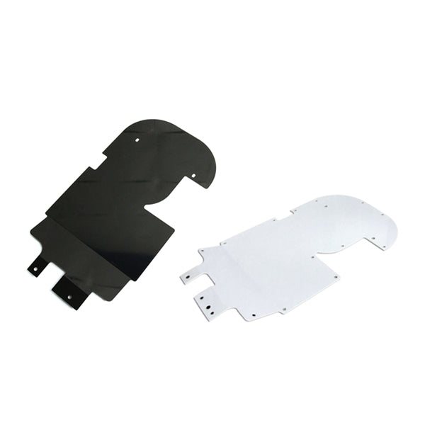 Luggage Board for the Honda Ruckus (NPS50) by NCY, featuring a sleek design with black and white plastic components, perfect for covering internal wiring.