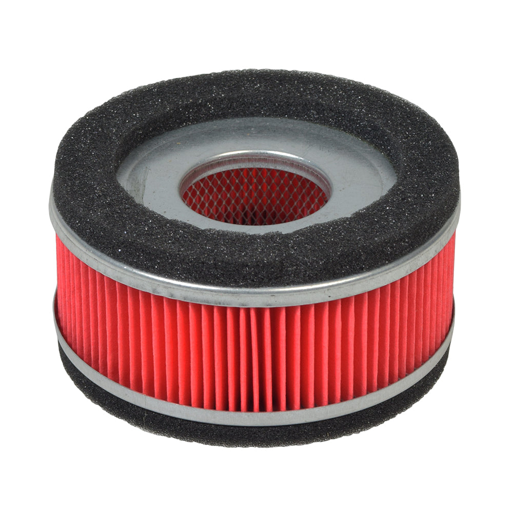 Close-up of the Stock OEM Round Air Filter for GY6 125cc & 150cc Scooter Engines, showcasing its intricate design and circular structure.