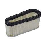 Air Filter (493909, 496894) for Briggs & Stratton Engines, shown in a close-up, highlighting the pleated filtration material designed for 12.5 to 15 HP vertical shaft engines in lawn mowers and small engine applications.