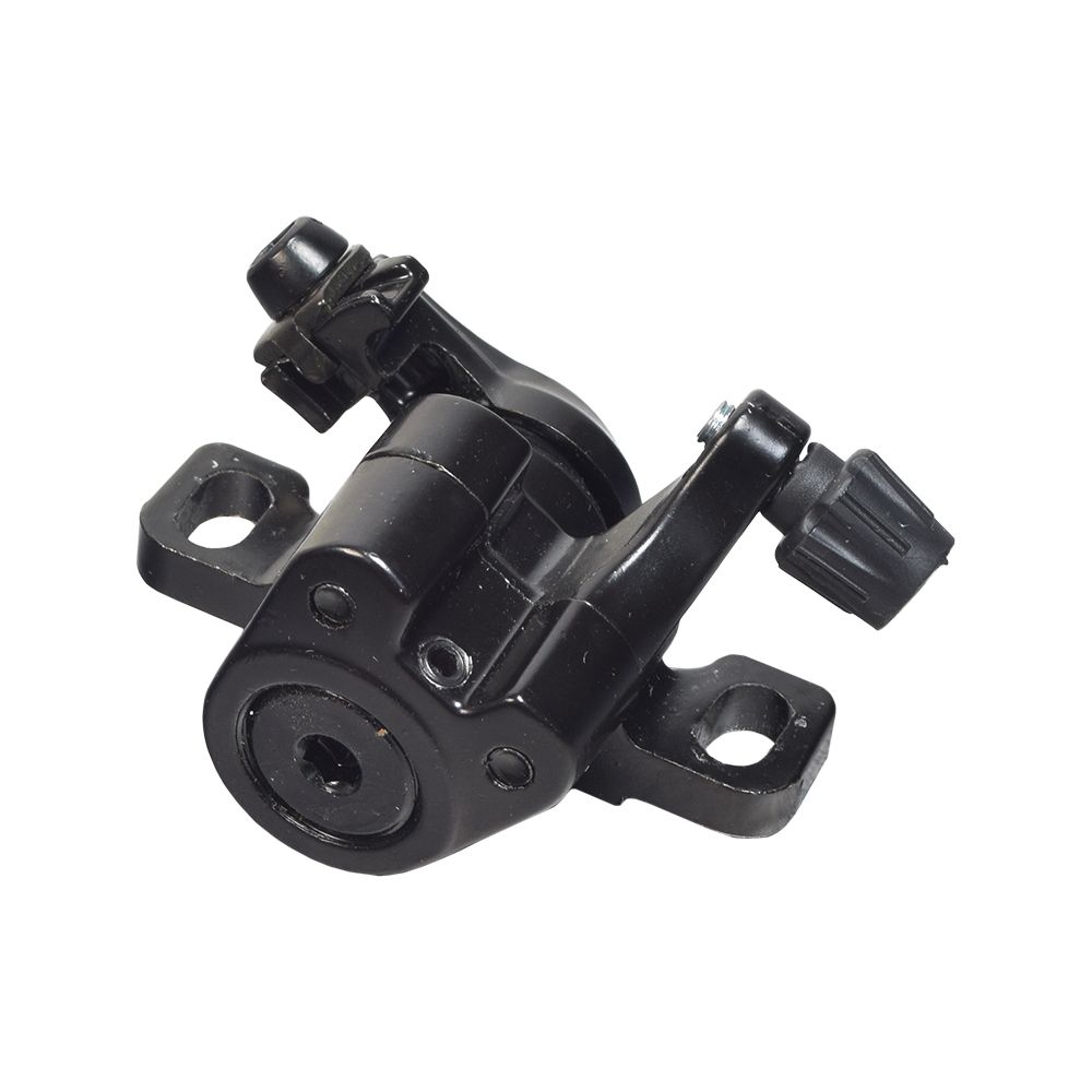 Brake Caliper for GOTRAX GXL V2 & XR Ultra Electric Scooters, featuring a black metal body with a lever and screw, designed for rear wheel disc braking.