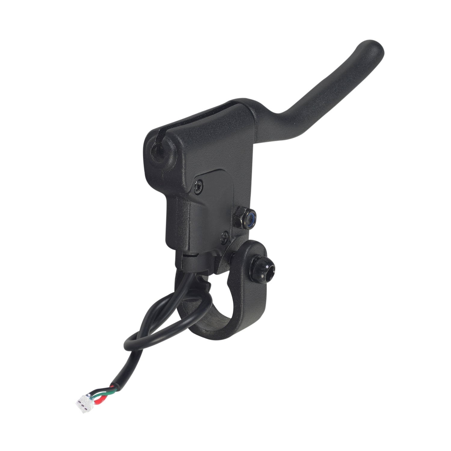 Brake Lever for the Xiaomi Mi M365 electric scooter, featuring a 4 black handlebar with an attached cable, designed to fit an adult hand.