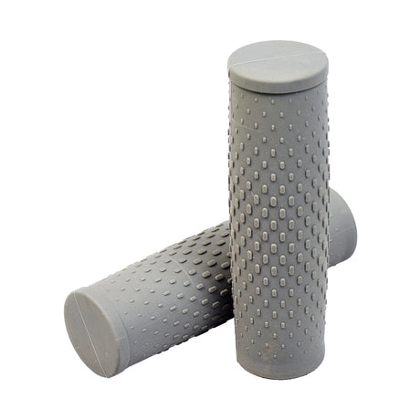 Handlebar Grips Set for the Xiaomi Mi M365 (Set of 2) featuring grey, textured rubber grips designed for a secure fit and stability on the scooter's handlebars.