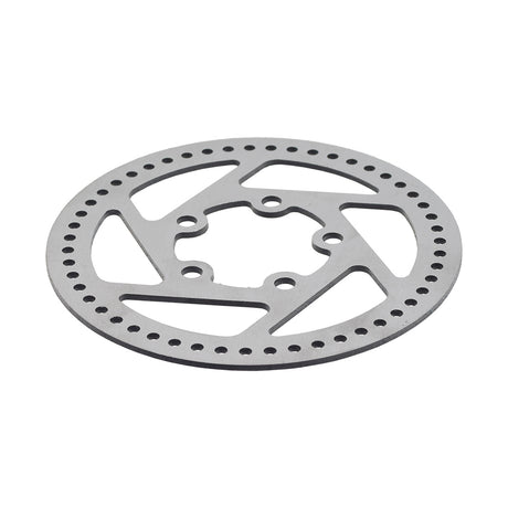 4-5/16 Brake Disc for GOTRAX Electric Scooters: Close-up of a circular metal brake disc with five evenly spaced mounting holes.