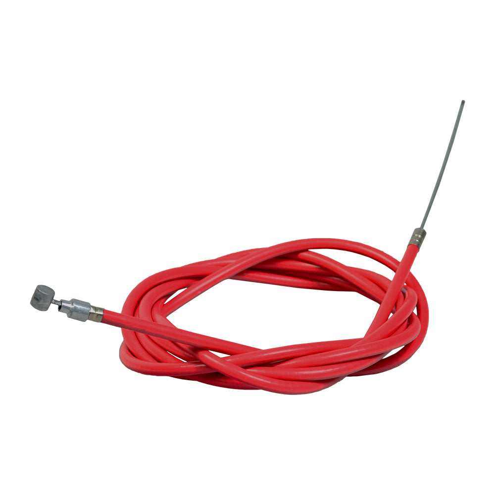 Brake Cable for the Xiaomi Mi M365: A red cable with a metal rod and a silver tip, designed for electric scooters, featuring a distinctive 68-7/8 sleeve and specific connection ends.