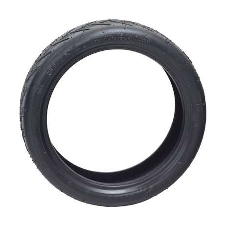 8-1/2x 2 Pneumatic Tire for Xiaomi Mi M365 scooter, featuring a directional tread with shallow grooves for smooth rides on hard pavement, shown in a close-up view.