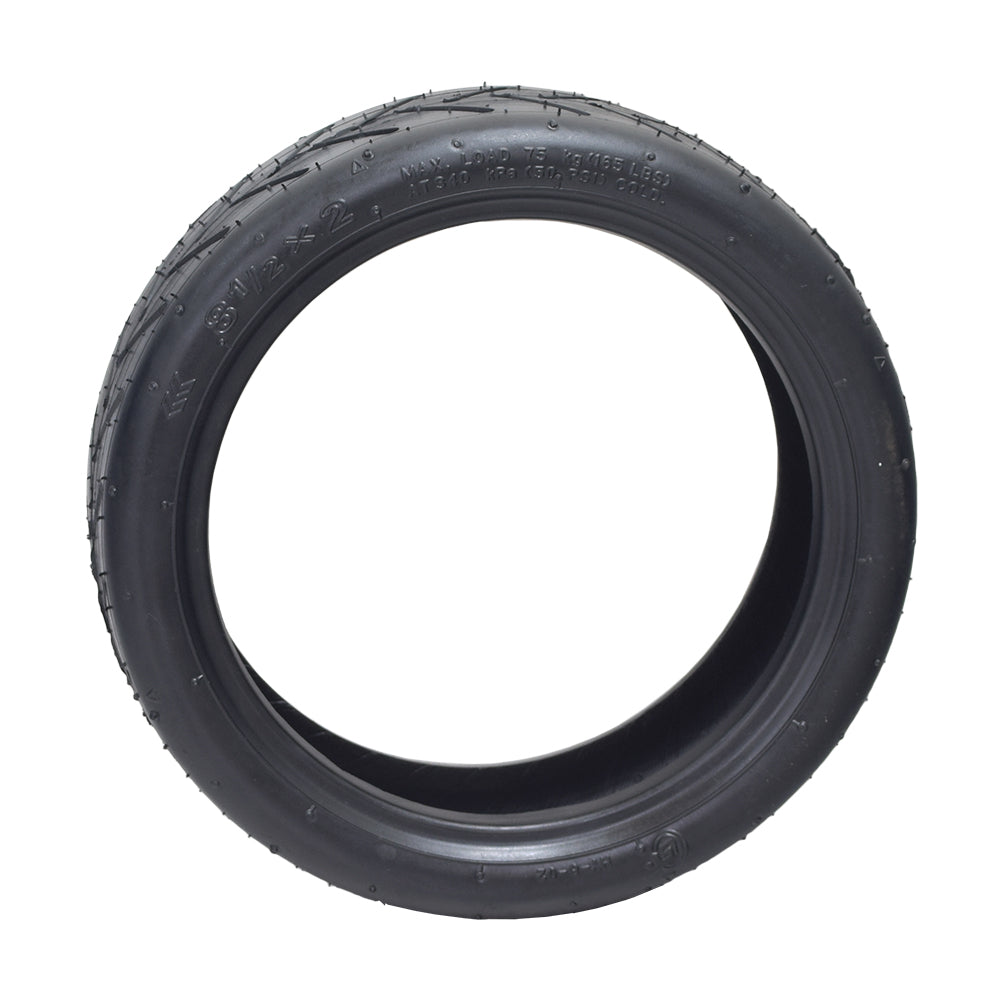 8-1/2 x 2 Pneumatic Tire for Hiboy® S2 & S2R Electric Scooters, featuring a black tread with a shallow groove design for improved ride comfort on hard pavements.