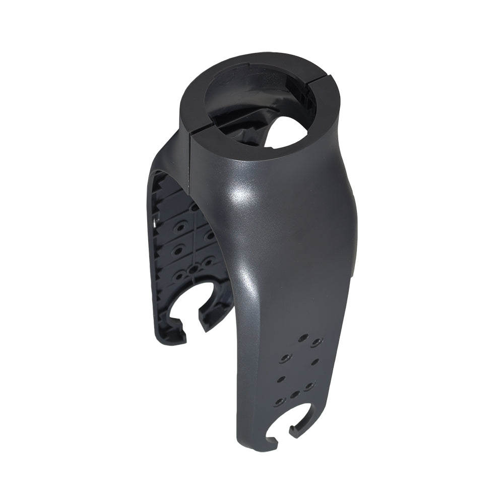 Plastic Fork Cover for the Xiaomi Mi M365 electric scooter, a black plastic object with holes, designed to encase the metal fork for protection.