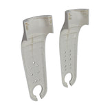 Plastic Fork Cover for the Xiaomi Mi M365 electric scooter, showing a pair of white plastic objects with holes designed to protect the scooter's metal fork.