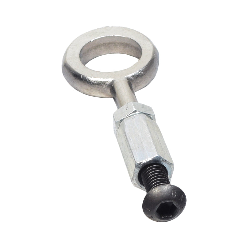 Shaft Lock Bolt for Xiaomi Mi M365 electric scooter, featuring a silver metal bolt and black screw, essential for securing the handlebar's upper fold mechanism.