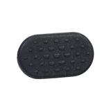 Silicone Thumb Throttle Pad for the Xiaomi Mi M365, a small black oval pad with a dotted, textured surface designed to prevent thumb slippage, suitable for M365 and various rental scooter models.