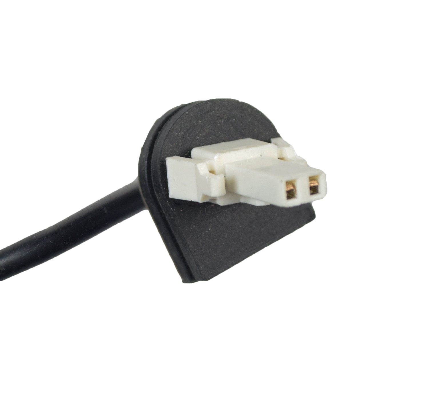 Lithium-Ion Battery Pack for Xiaomi M365 scooter, featuring a close-up of its black and white electrical plug, highlighting the energy-efficient and quick-recharge capabilities of this lightweight Lithium technology.