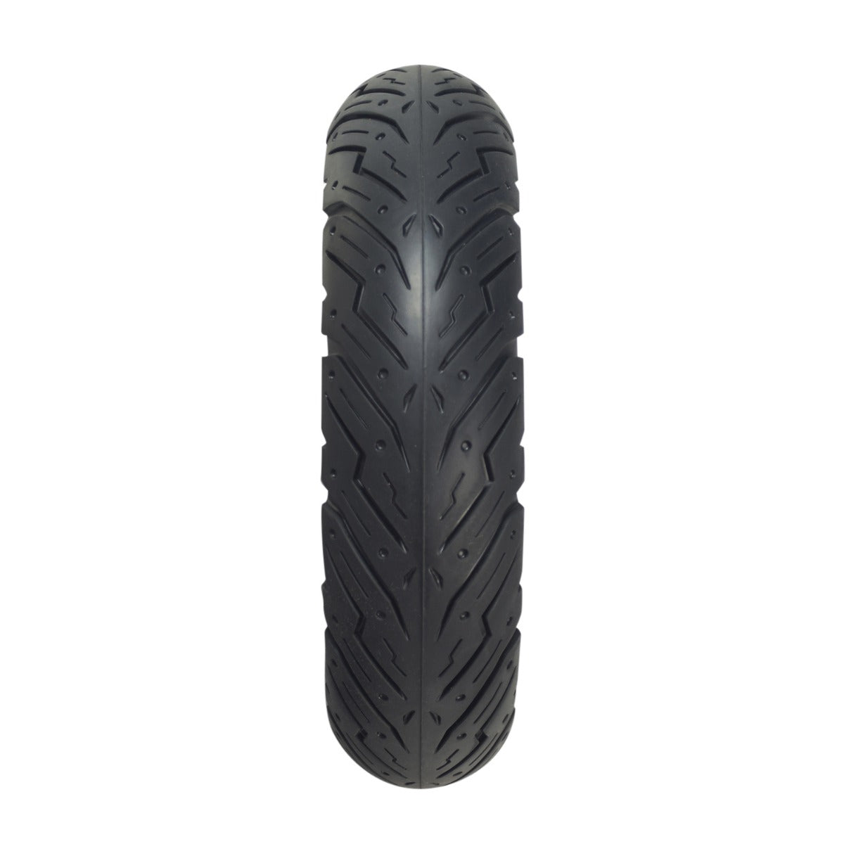 Solid 10x2.50 tire with DY-036-01 tread for the Jetson® LX10 Folding Electric Bicycle, featuring a durable, puncture-proof design with a classic Euro-scooter tread pattern.