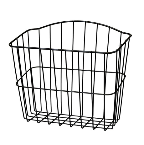 Front Basket Assembly for the Rascal 240 & 600 Series (Blemished) featuring a black wire design, ideal for users willing to create their own mounting system. Measures 10 high x 14 wide x 5 deep.