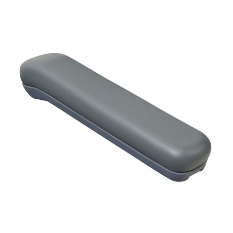 Armrest Pad for the Rascal 600 Series Mobility Scooters, featuring a grey rectangular design with a handle, designed to match the original pad without modification.