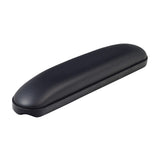 Black plastic armrest pad for the Merits L405 Manual Wheelchair, Pioneer 5, Travel-Ease Commuter, and Rascal Power Chairs. Compatible with multiple models, matching the original short length without modification.