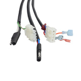 Controller Conversion Kit for the Rascal 230, 235, 240, 245, and 305 Mobility Scooters, showing a close-up of the wiring harness and white connector, essential parts of the Dynamic Rhino controller.