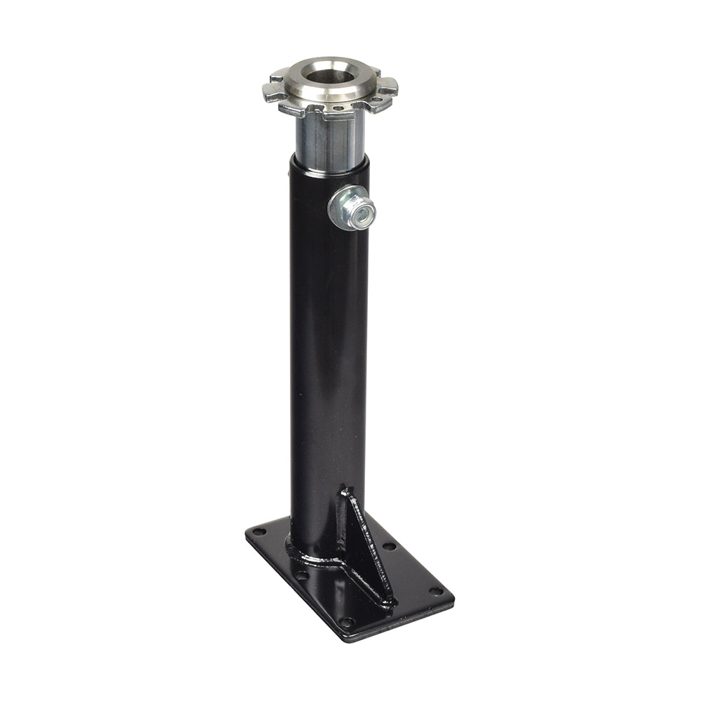 Seat Post for Merits Pioneer 3, 4, 9, & 10 Scooters, featuring a black and silver metal pole with screws and a cylindrical section.