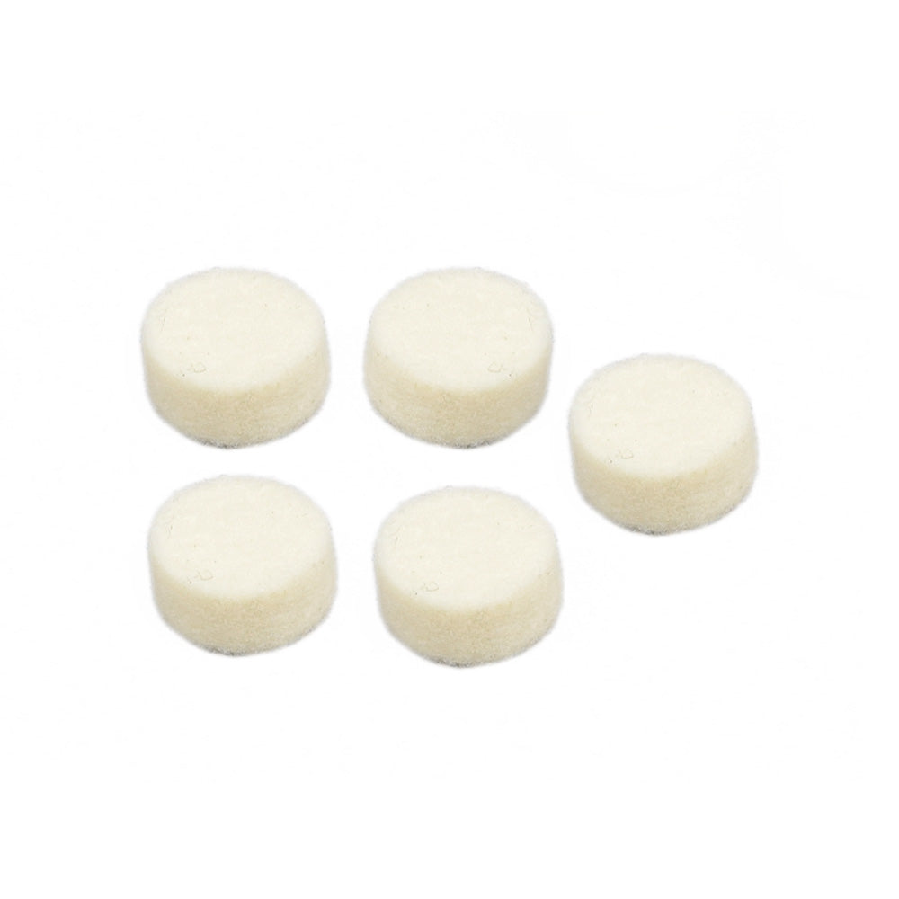 Inlet Filter for the Merits Pioneer Compressor Nebulizer (Pack of 5) - A group of five round, white foam filters arranged together.