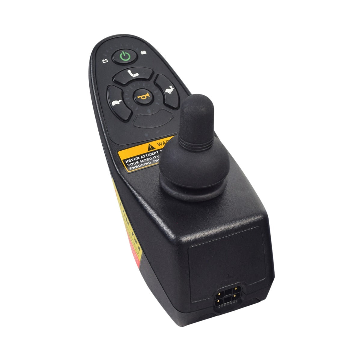 5-Key Dynamic Shark Joystick Remote for the Merits Vision Sport Lift (P326D) Power Chair, featuring a black remote with multiple buttons and a joystick for enhanced control and power seating.