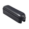 Short Black Armrest Pad for Merits and Rascal Power Chairs, shown as a sleek black plastic case, designed to fit various models for desk-length positioning.