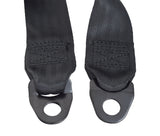 60 Seat Belt for the Merits Atlantis 1 (P710), Atlantis 2 (P720), & Gemini (P301) Power Chairs, featuring black straps with holes and stitching, designed for rider safety in power chairs.