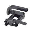 Right Hand Swingaway Joystick Bracket for Merits Power Chairs with the Dynamic LiNX, showing a close-up of a black metal frame with screws and nuts, designed for right-side mounting.