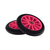 125 mm Razor A3 Kick Scooter Wheels with Bearings (Set of 2) featuring a pair of sturdy wheels designed for Razor kick scooters, each equipped with ABEC-5 bearings for smooth performance.