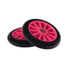 125 mm Razor A3 Kick Scooter Wheels with Bearings (Set of 2) featuring a pair of sturdy wheels designed for Razor kick scooters, each equipped with ABEC-5 bearings for smooth performance.