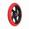 200 mm Wheel for the Razor A5 Lux & Carbon Lux Kick Scooter featuring a red rim and black tire, designed for enhanced compatibility and distinctive flair with various scooter models.