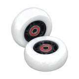 76 mm x 30 mm Caster Wheels for the Razor Crazy Cart (V7+), Crazy Cart DLX (V1+), Crazy Cart Shift (V1+), & Crazy Cart XL (V3+) (Set of 2) featuring a flatter, less oval tire design.