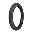 2.50-17 Pneumatic Rear Tire for Honda Cub C50, Cub C90, & Super Cub C100, featuring a distinctive tread pattern for superior traction and long life, with optional matching inner tube and straight valve stem.