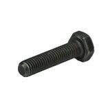 M8-1.25x35 mm Hex Head Machine Bolt (SCRHHCS1499) shown close-up with a matching nut, highlighting the sturdy metalware designed to secure and pivot the armrest on Pursuit scooters.