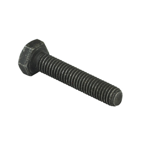 Close-up of the M8-1.25x40 mm (Grade 12.9) Hex Head Machine Bolt (SCRHHCS1275), showcasing its robust metal construction and precision-threaded design for securing armrests and motor components on power chairs and scooters.