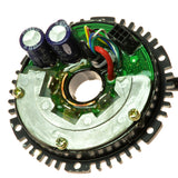 24 Volt - 48 Volt Universal Internal Controller for Electric Hub Motors, Smart Pie and Magic Pie 3, featuring a circular object with visible wires and blue capacitors, designed for advanced third-generation motors.