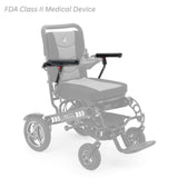 MBS-0007 left and MBS-0004 right arm assemblies shown in color on the Golden Stride GP301, rest of the chair greyed out