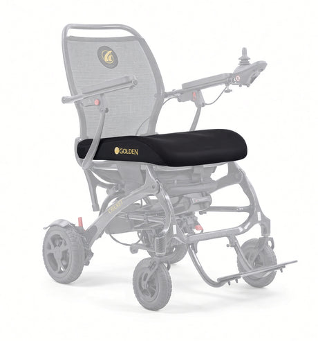 Golden MBS-0012 seat cushion for the Golden Cricket travel power chair