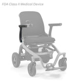 MBS-0021 right seat arm assembly shown in color on the Golden Ally GP303, rest of the chair greyed out