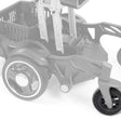 MBW-0036 caster wheel shown in color on the Golden Buzzaround CarryOn GP130, caster fork and rest of the chair greyed out