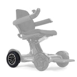 MBW-0043 right pneumatic drive wheel shown in color on the Golden Ally Sport GP305, rest of the chair greyed out