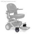 MBX-162B-CWA-L and MBX-162B-CWA-R caster fork assemblies shown in color on the Golden LiteRider Envy GP162, rest of the chair greyed out