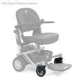 MBX-162B-CWA-L and MBX-162B-CWA-R caster fork assemblies shown in color on the Golden LiteRider Envy GP162, rest of the chair greyed out
