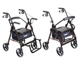 Duet Dual Function Transport Wheelchair Rollator Rolling Walker