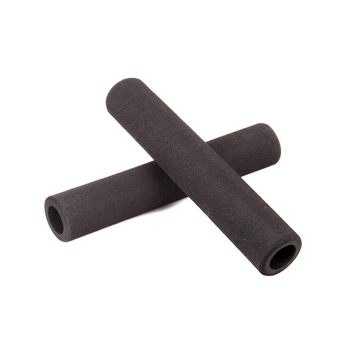 Ethic Foam Kick Scooter Grips, a pair of black foam rollers, designed for comfort and easy installation on most scooters.