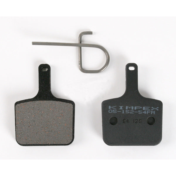 Metal Brake Pads for Polaris Snowmobiles (2002-2012), shown as a pair of close-up black and grey pads, designed for lightweight, dependable performance in extreme conditions.