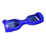 Metallic Color Body Panel Set for Self Balancing Hoverboards, featuring shiny, polished blue plastic panels with handles and holes, designed as a durable replacement for 6.5 wheel hoverboards.